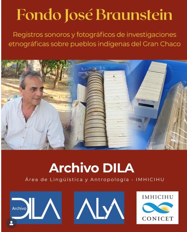 Donación de nuestro Académico Titular Dr. José Braunstein al Archivo DILA (Área de Lingüística y Antropología, IMHICIHU-CONICET)